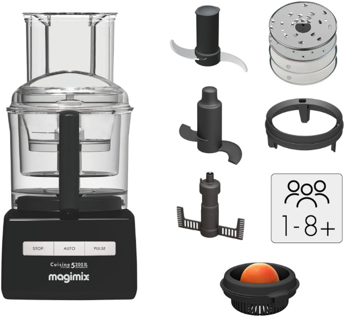 Magimix CS 5200 XL Foodprocessor - Zwart - afbeelding 6 van 6