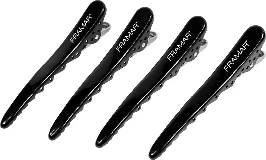 Framar Big Bite Haarclips - Zwart - 4 Stuks