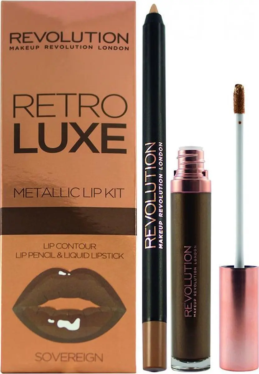 Makeup Revolution Metallic Lip Contour Kit Sovereign