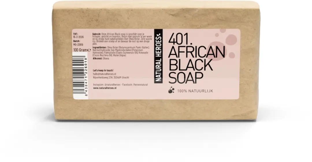 Natural Heroes African Black Soap 250g