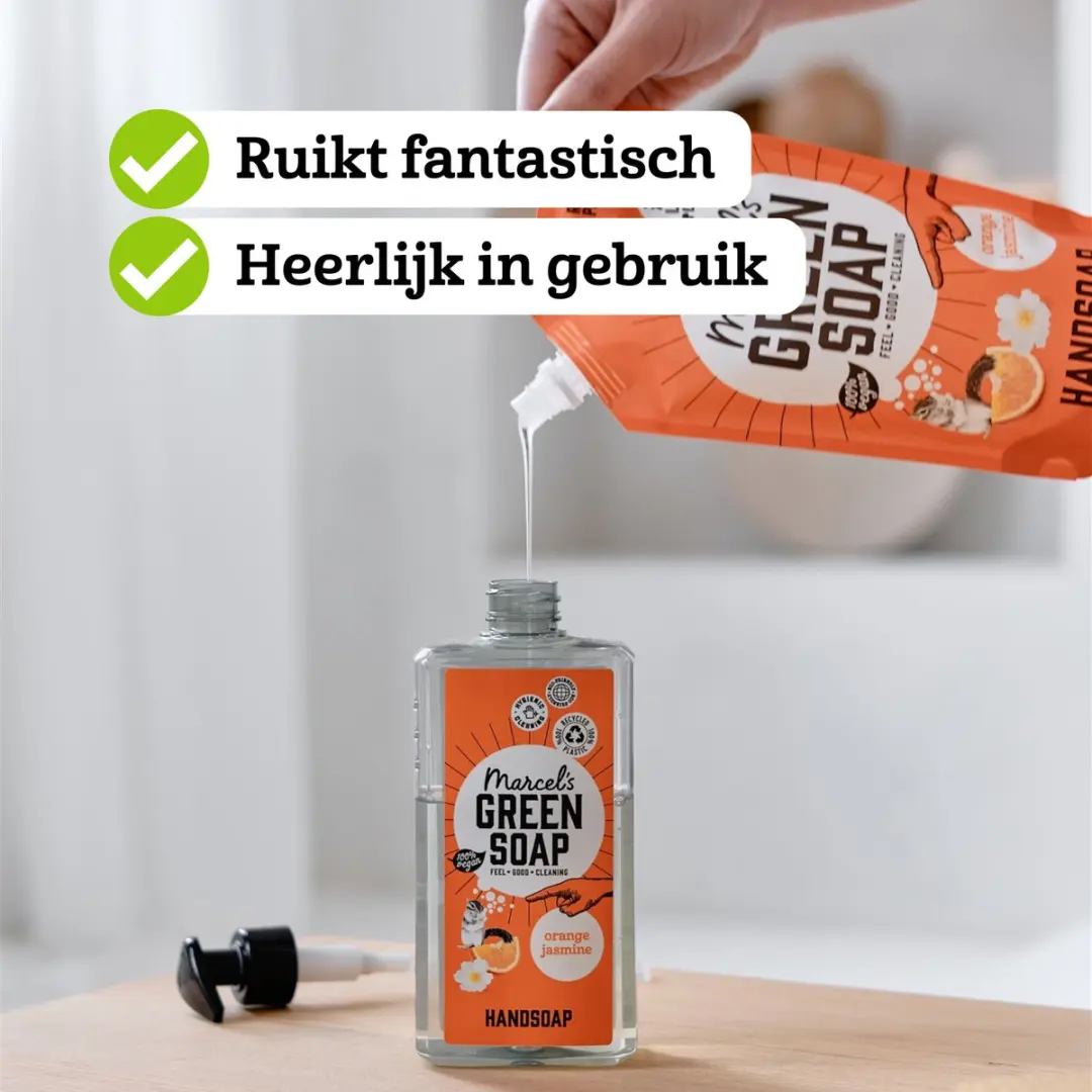 Marcel's Green Soap Handzeep Sinaasappel & Jasmijn 6x500ml
