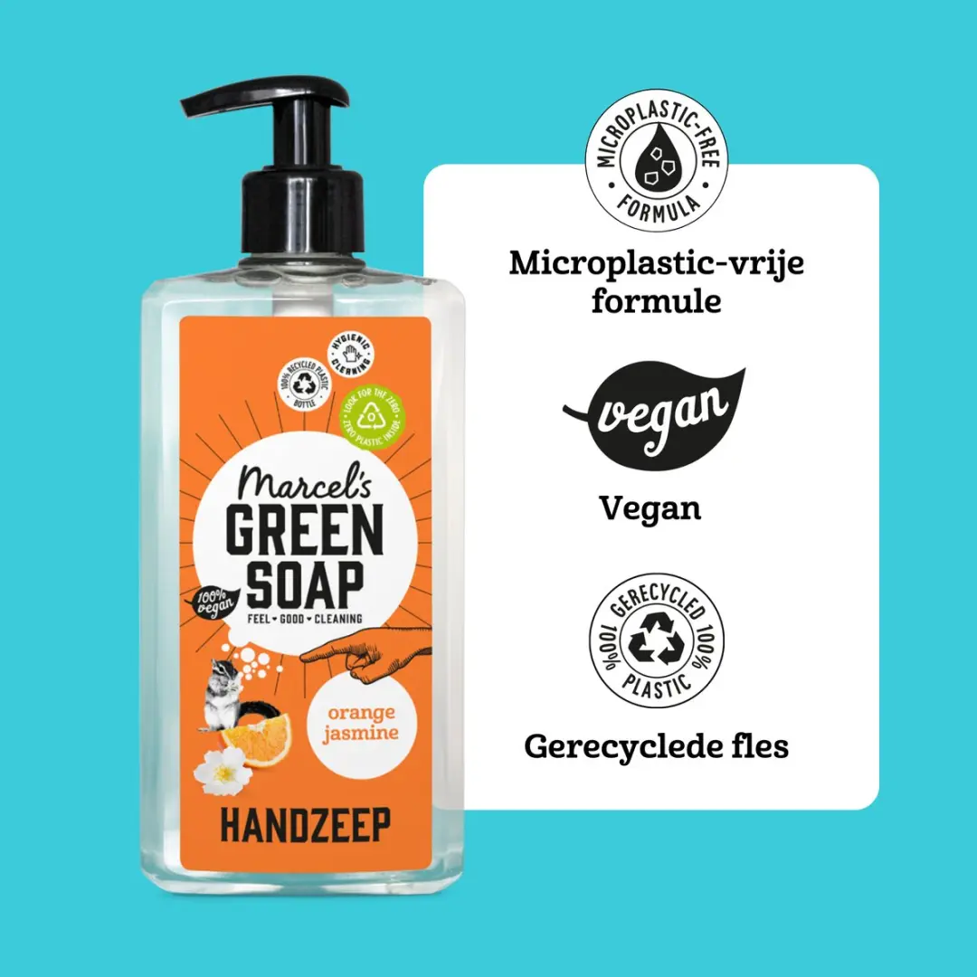 Marcel's Green Soap Handzeep Sinaasappel & Jasmijn 6x500ml