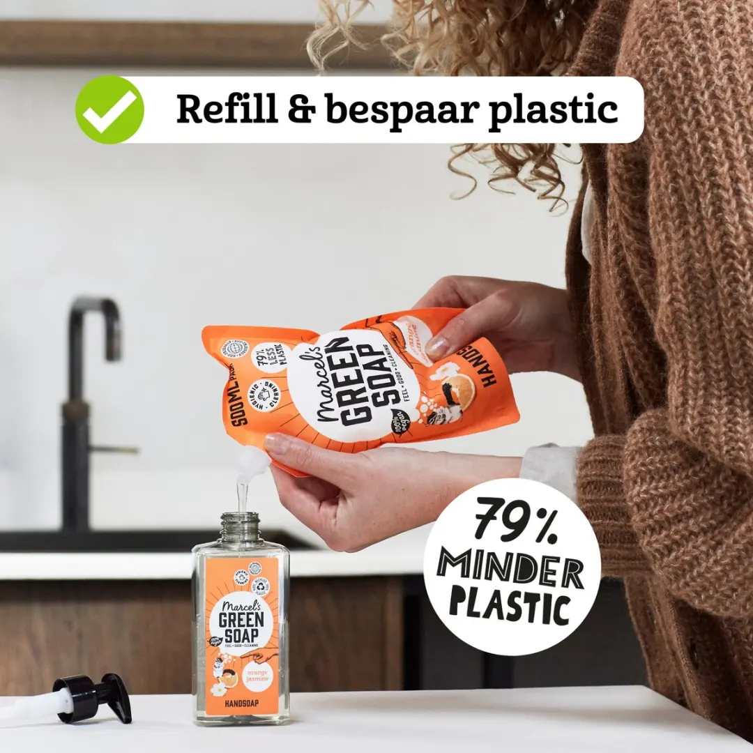 Marcel's Green Soap Handzeep Sinaasappel & Jasmijn 6x500ml - afbeelding 6 van 6
