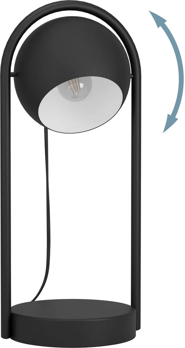 Eglo Murnia Tafellamp - 43 cm - Aluminium - Zwart/Wit