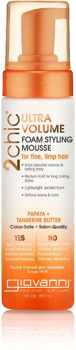 Giovanni Cosmetics 2chic Ultra-Volume Mousse 207ml - Tangerine & Papaya