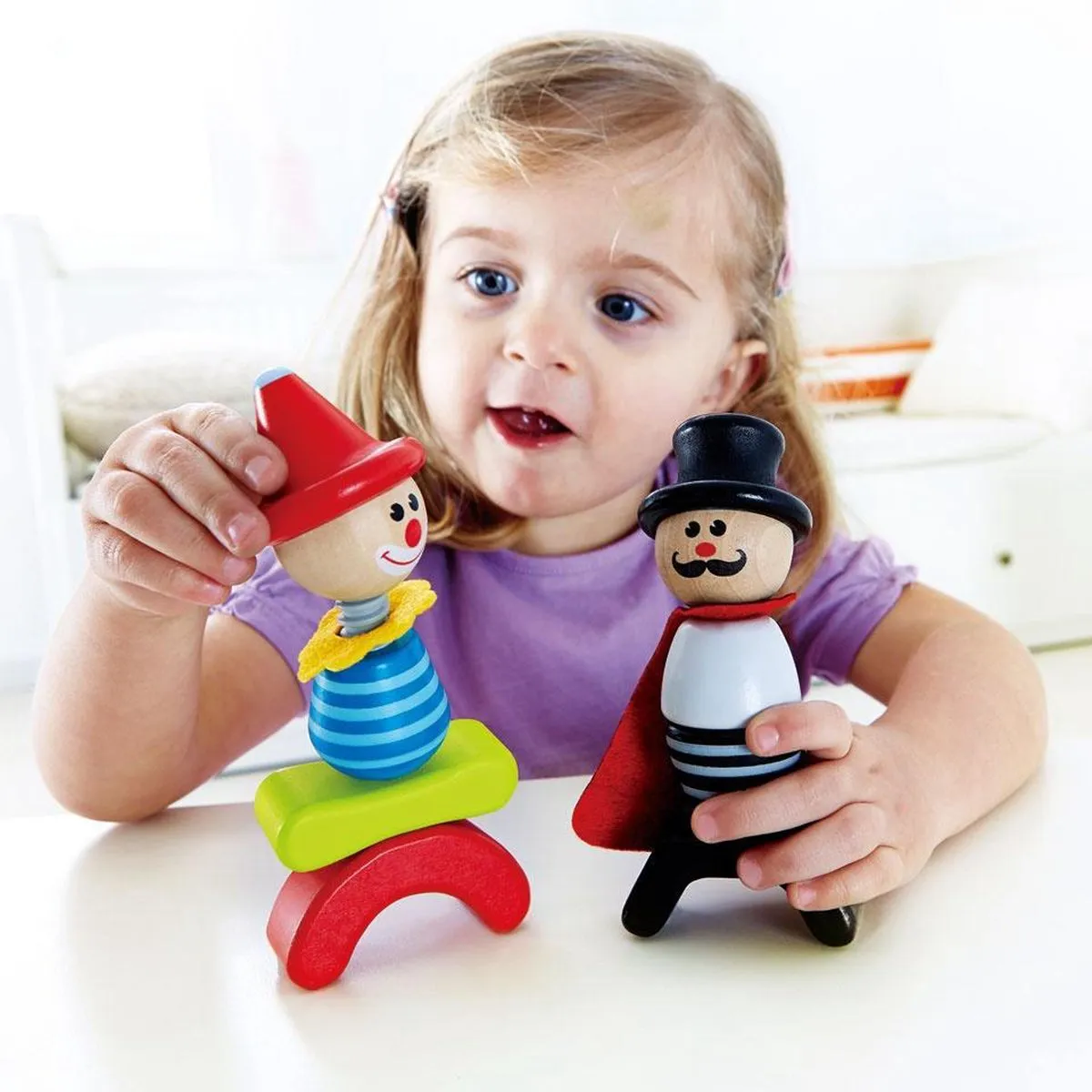 Hape Circus Stapelfiguren 10-delig Multicolor