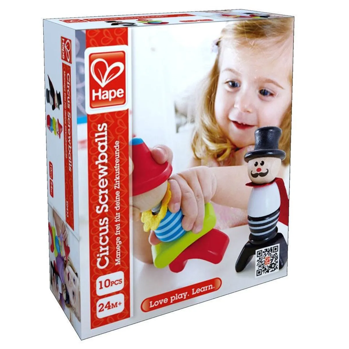 Hape Circus Stapelfiguren 10-delig Multicolor