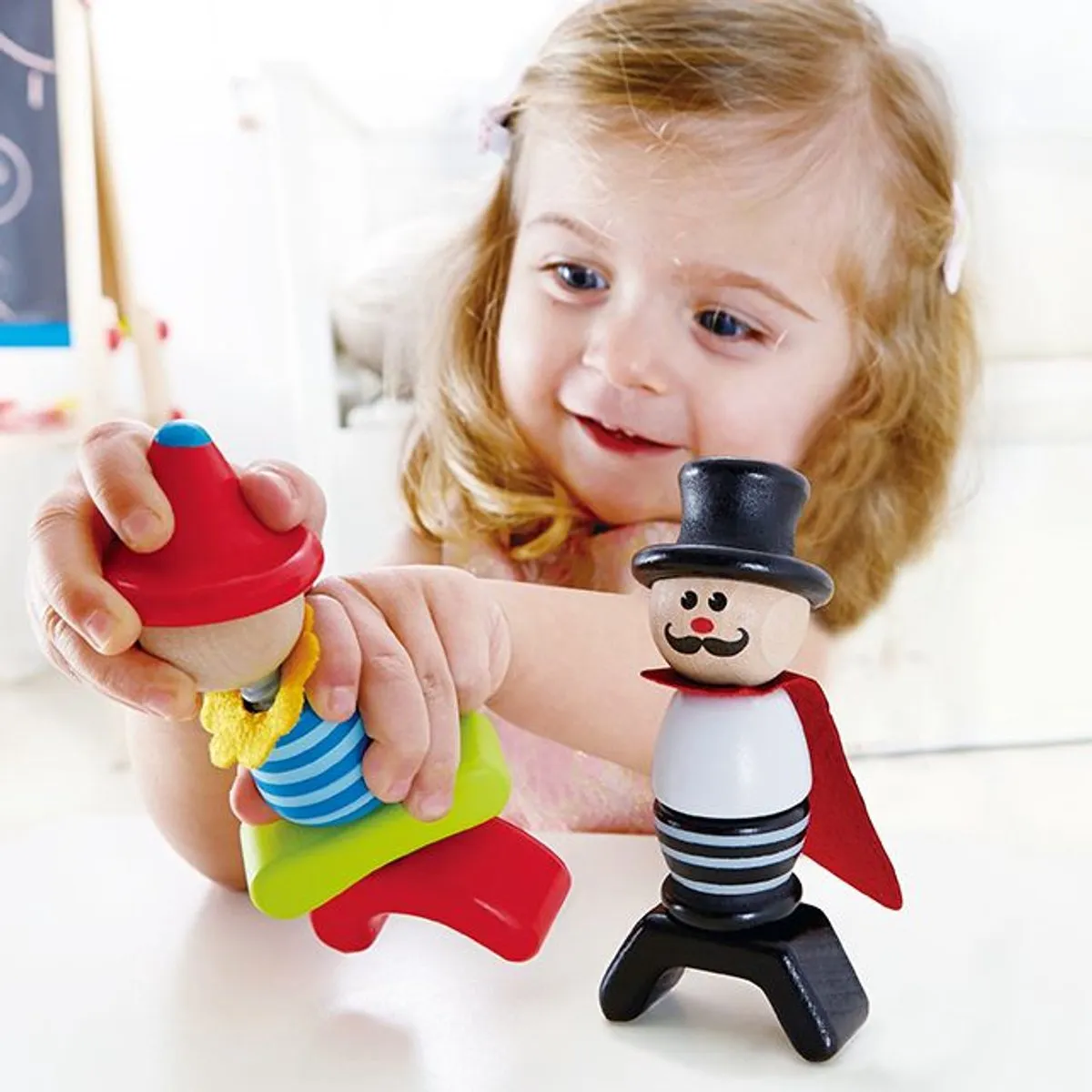 Hape Circus Stapelfiguren 10-delig Multicolor
