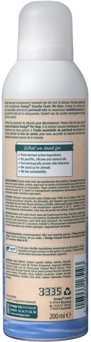 Kneipp Douche Foam Me Time 200ml