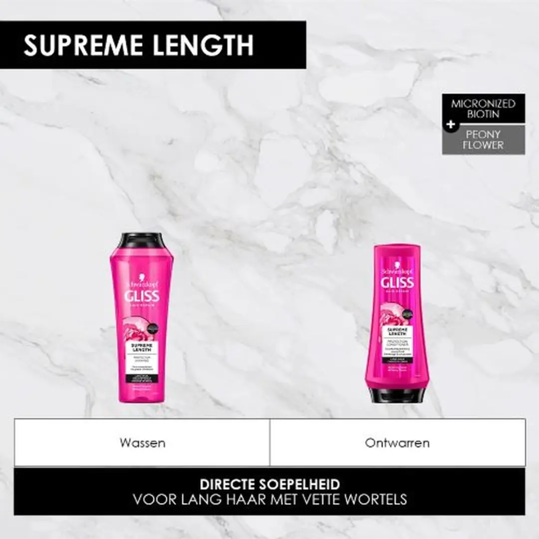 Gliss Kur Supreme Length Shampoo 6x250ml