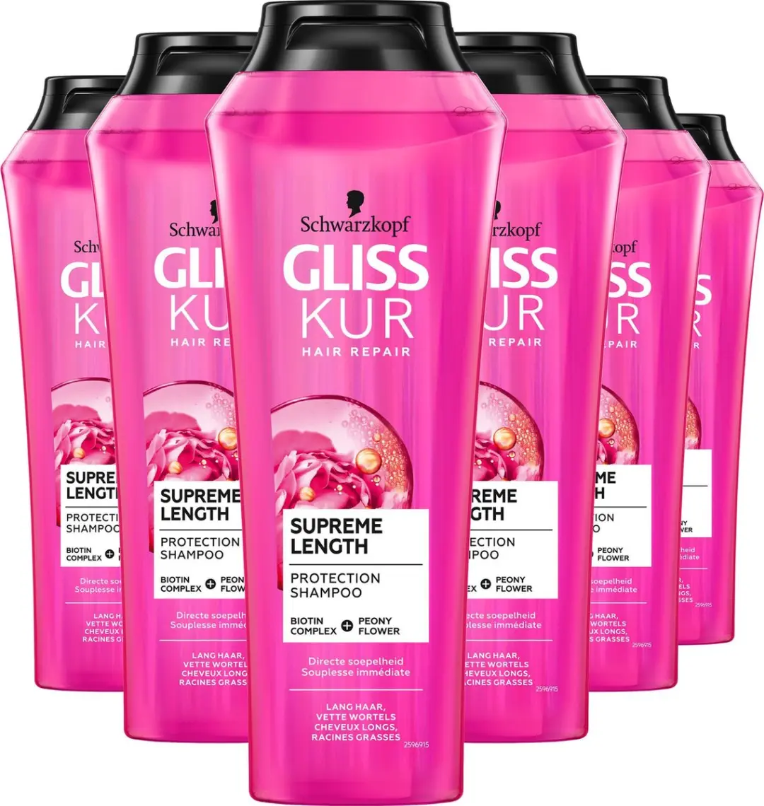 Gliss Kur Supreme Length Shampoo 6x250ml