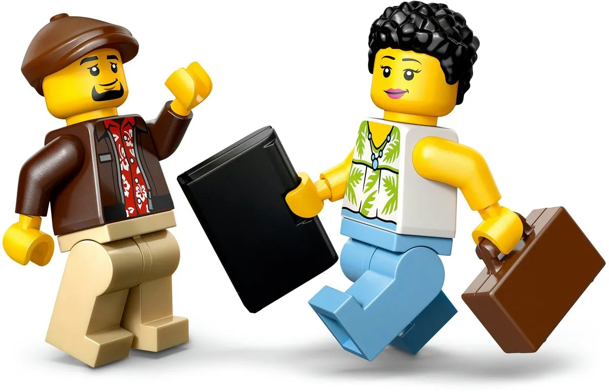 LEGO City Gele Taxi 60487 - Bouwset - 122 Stukken - 2 Minifiguren - afbeelding 6 van 6