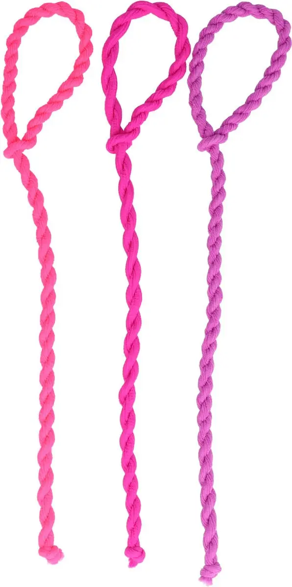 Haarsoires Basic Haarelastieken - Roze Paars - 3 Stuks