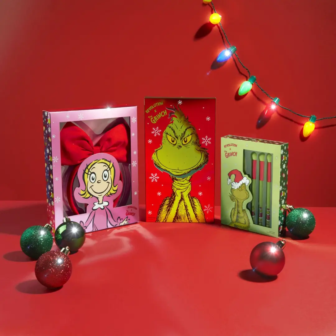 Makeup Revolution x The Grinch Whoville Kerst Make-up Set - 3 Stuks
