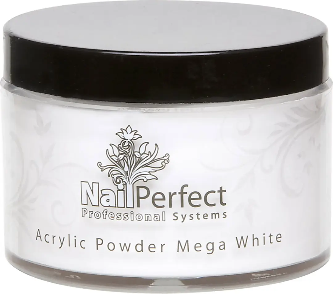 Nail Perfect Basic Acrylic Powder Mega White 100g