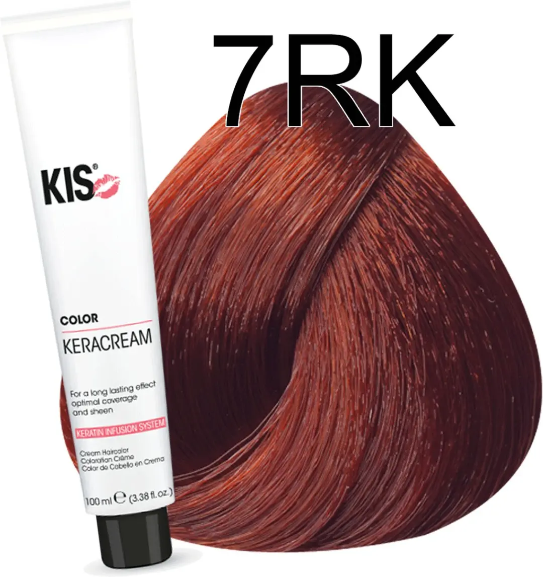 KIS Haarverf 7RK Middel Rood Koper Blond 100ml