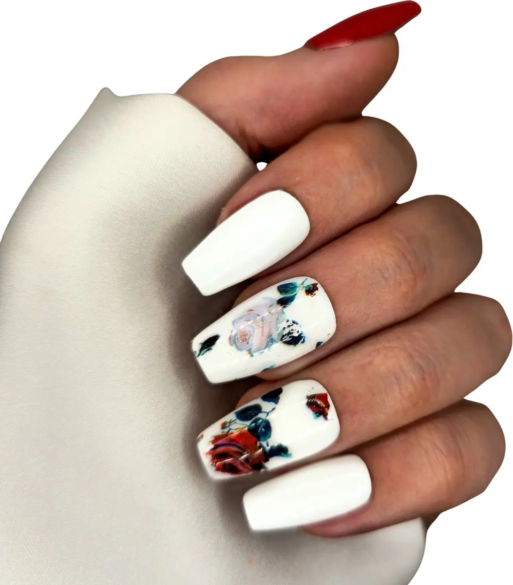 SD Press on Nails B-64 Medium Coffin Nagelset