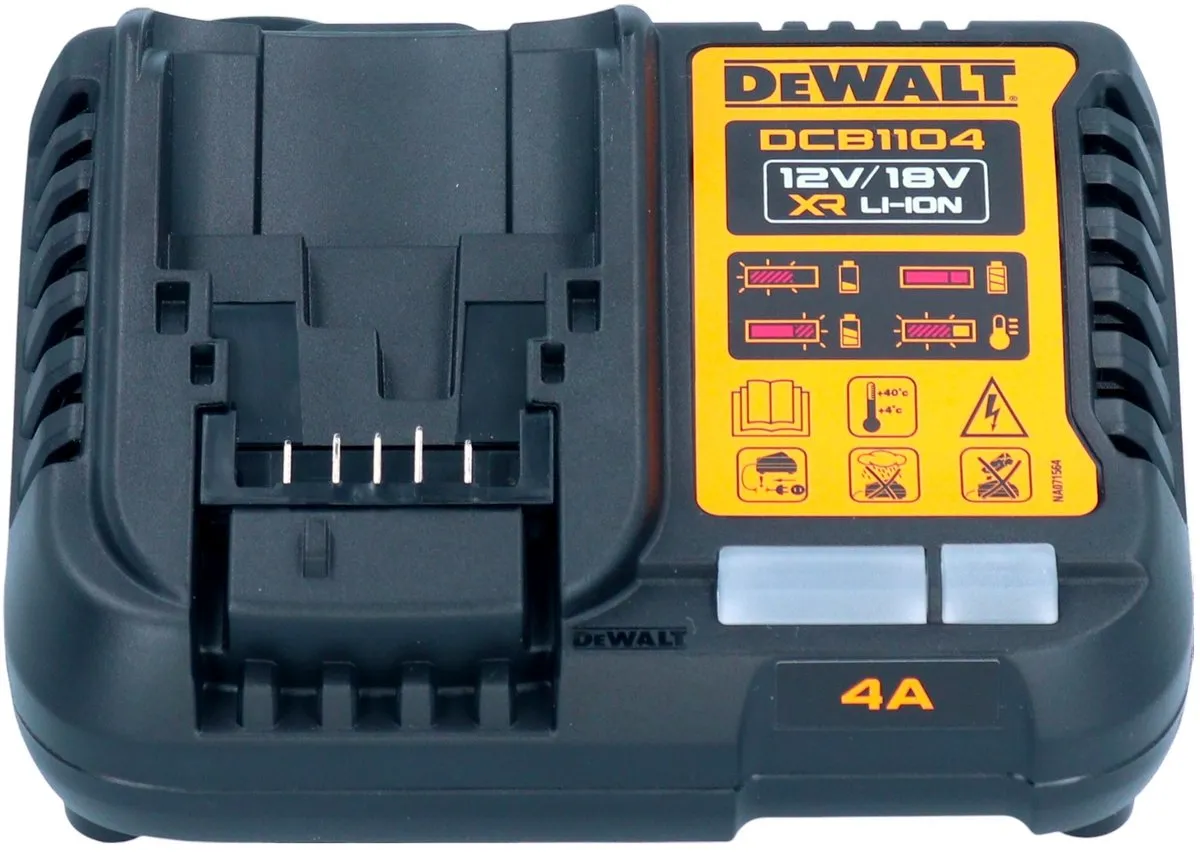 DeWalt DCB1104 S4 Accu-starterset - 4x Powerstack 18V 3,5Ah - afbeelding 5 van 5