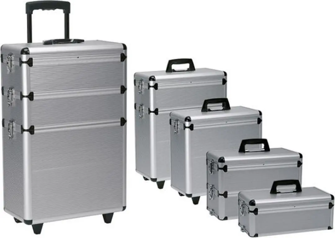 Comair Aluminium Koffer 3-delig - Zwart