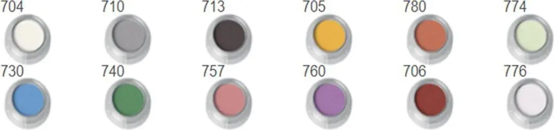 Grimas Pearl Eyeshadow Palette - 12 Kleuren - 24g