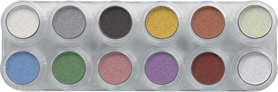Grimas Pearl Eyeshadow Palette - 12 Kleuren - 24g