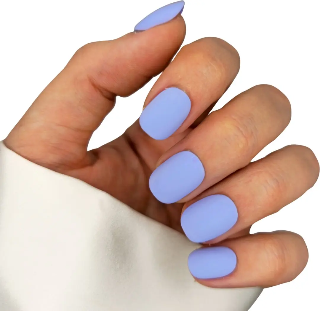 SD Press on Nails B-44 Lila Matte Plaknagels - 20 Stuks