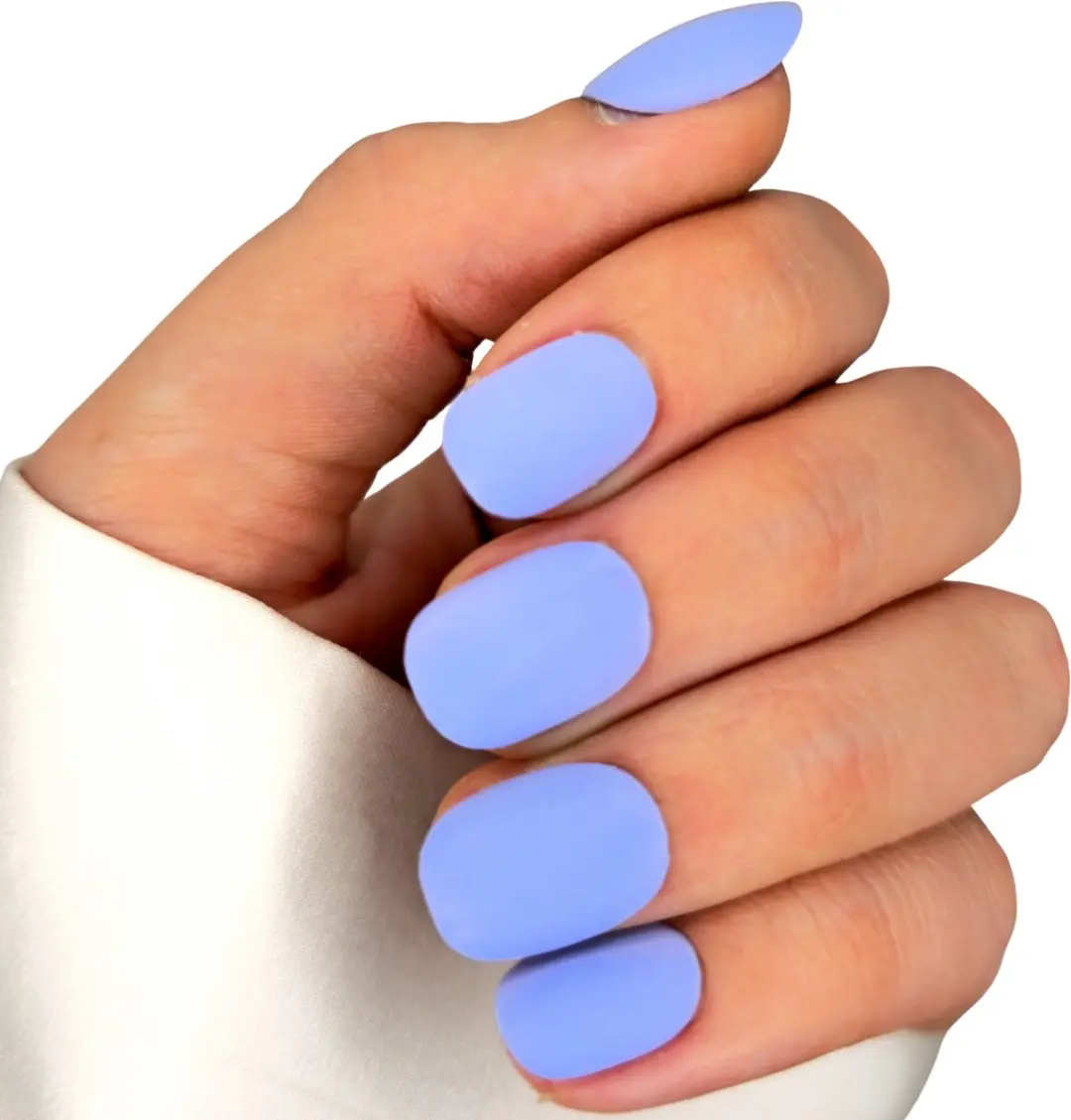 SD Press on Nails B-44 Lila Matte Plaknagels
