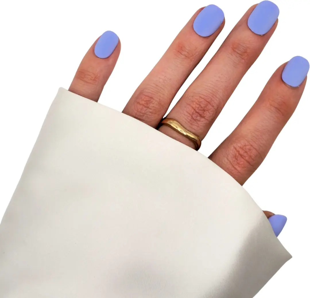 SD Press on Nails B-44 Lila Matte Plaknagels - 20 Stuks