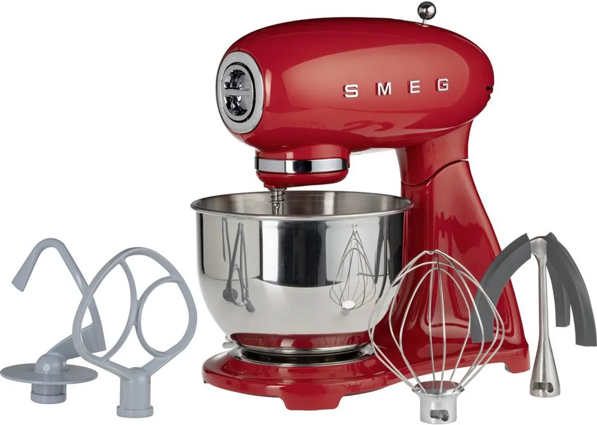 Smeg SMF03RDEU Keukenmachine - 800W - Rood