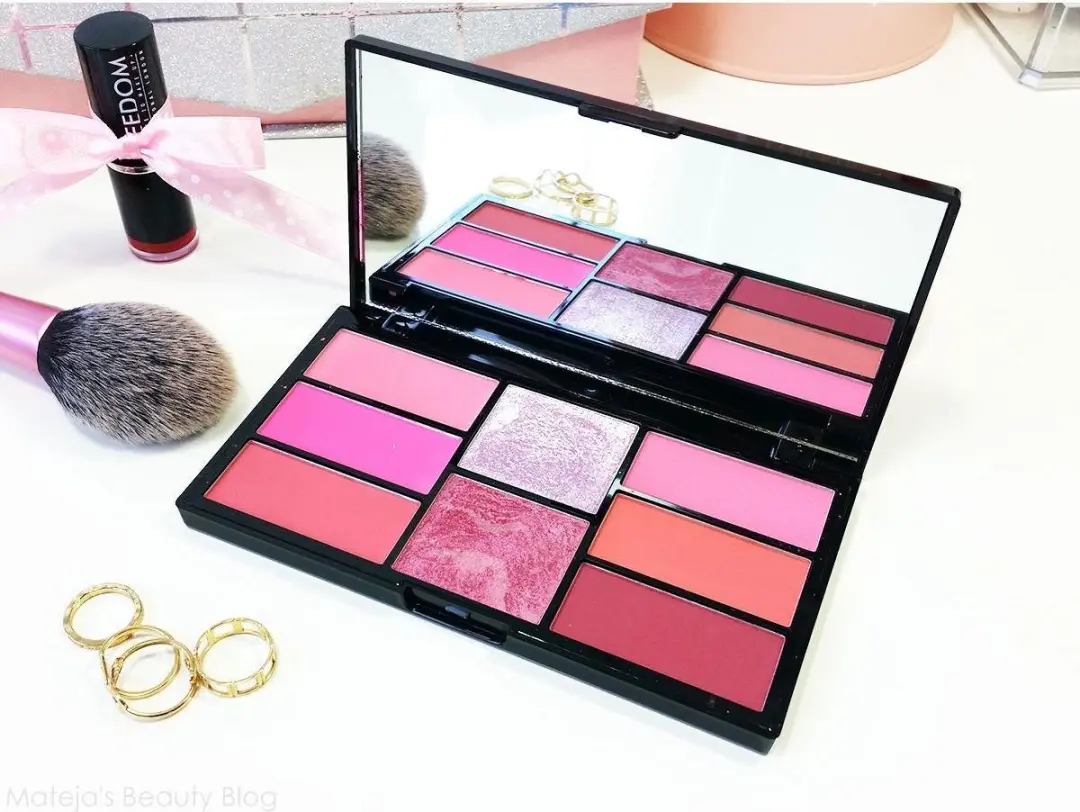 Makeup Revolution Freedom Pro Blush & Highlight Palette - 10g - Roze