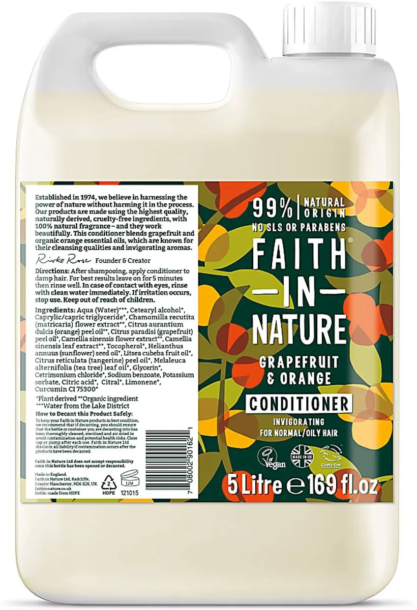 Faith In Nature Grapefruit & Orange Conditioner 5L
