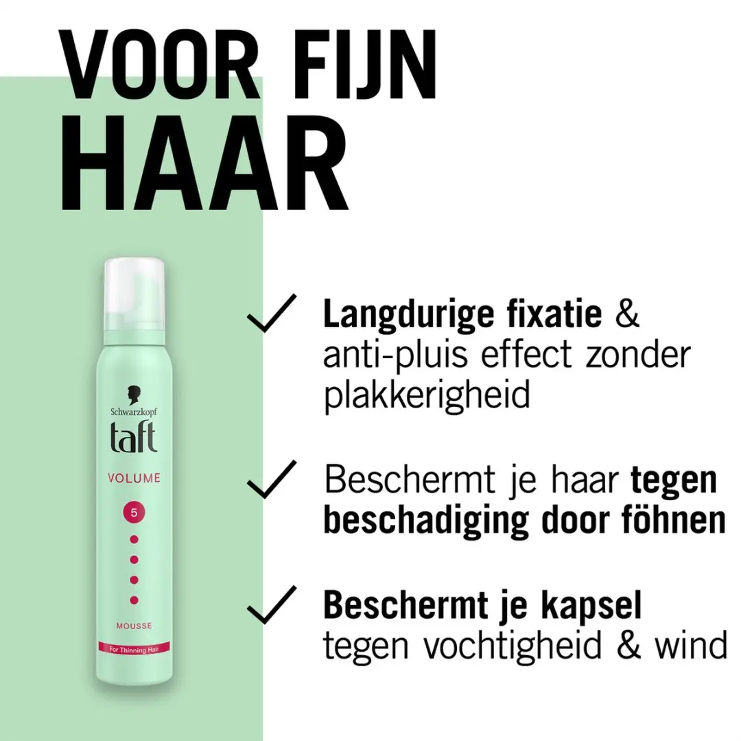 Taft Volume Mega Strong Haarmousse - 6x200ml