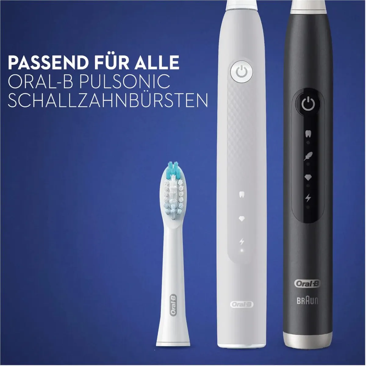 Oral-B Pulsonic Clean Opzetborstels 2 Stuks - Wit