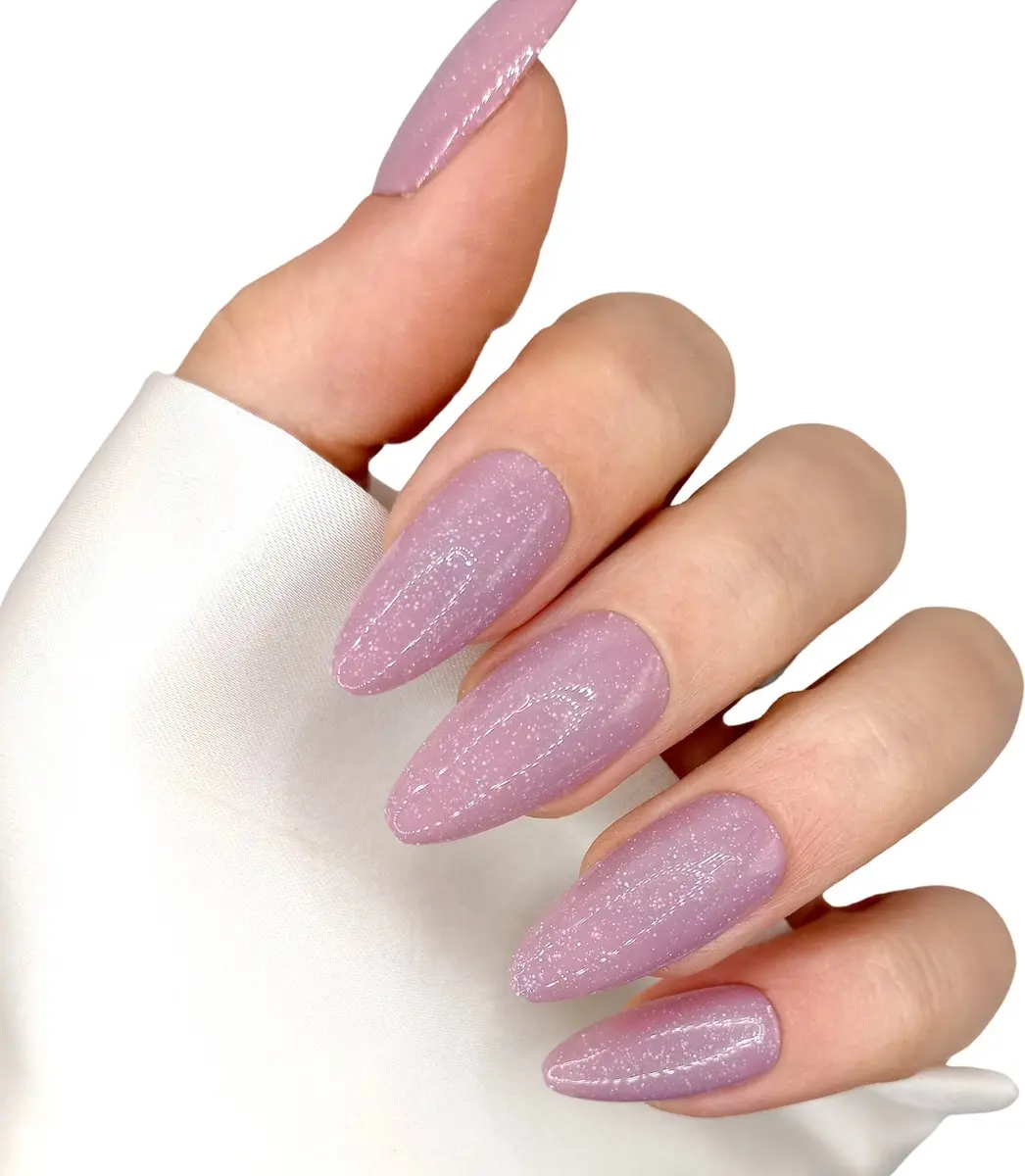 SD Press on Nails B-48 Plaknagels - 20 Stuks - Nude Mauve Shimmer - afbeelding 6 van 6