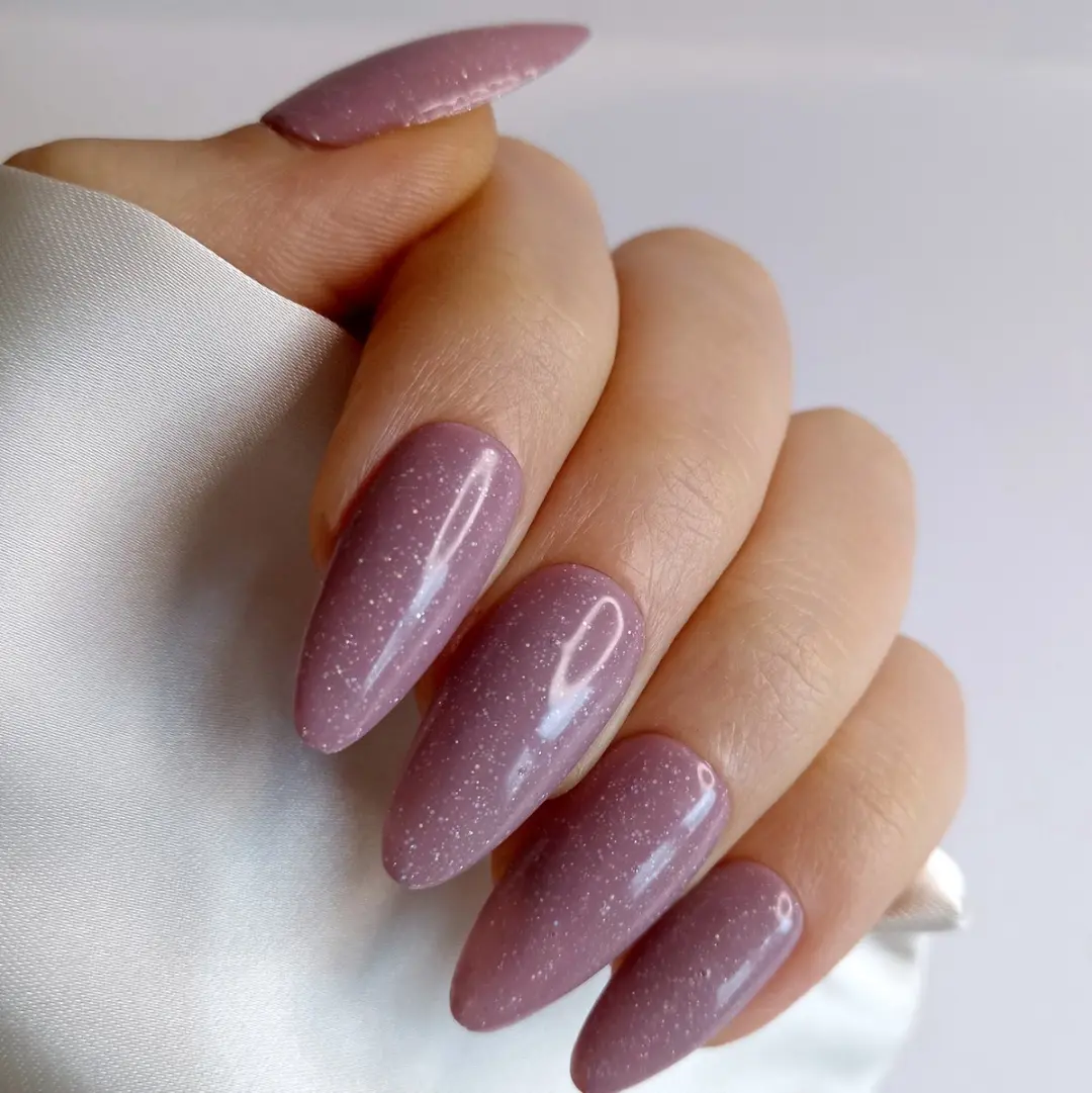 SD Press on Nails B-48 Plaknagels - 20 Stuks - Nude Mauve Shimmer