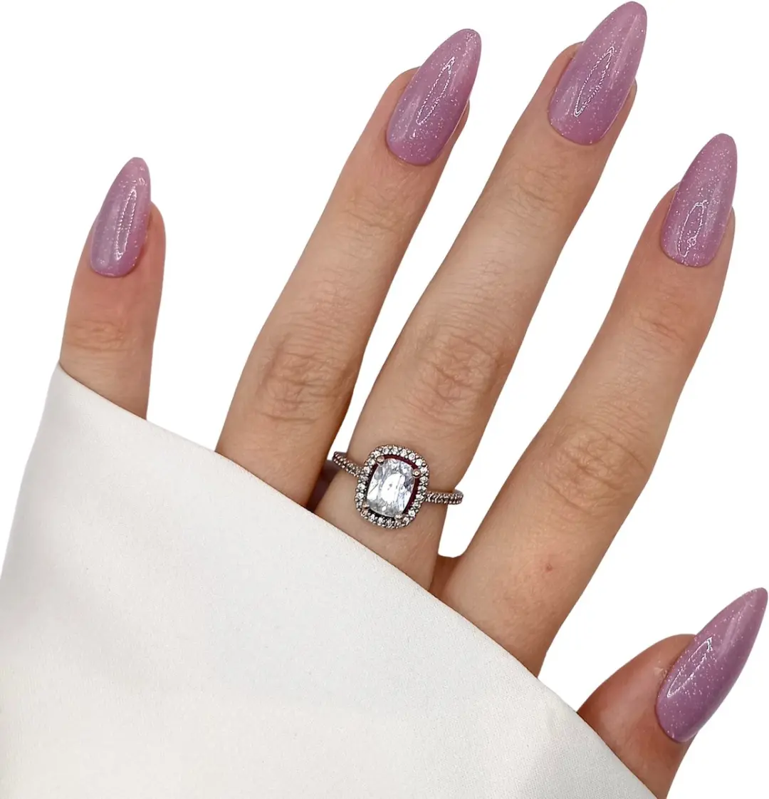 SD Press on Nails B-48 Plaknagels - 20 Stuks - Nude Mauve Shimmer