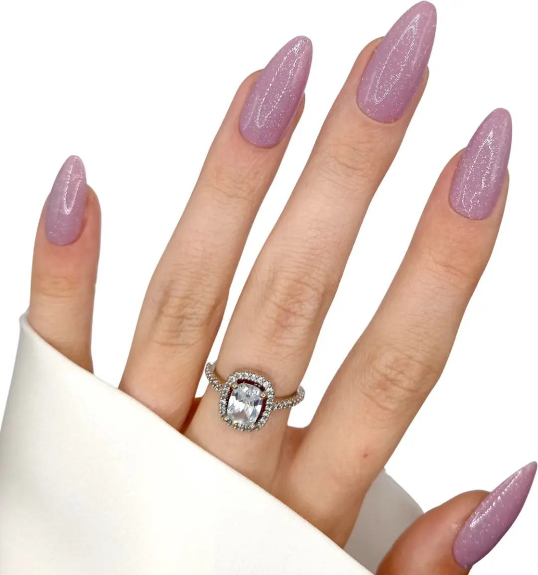 SD Press on Nails B-48 Plaknagels - 20 Stuks - Nude Mauve Shimmer