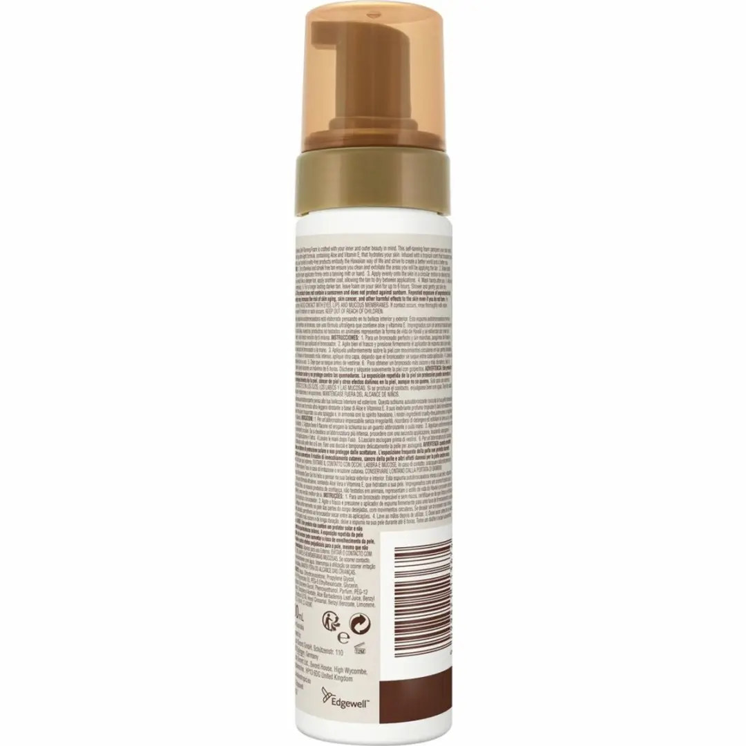Hawaiian Tropic Sunless Tan Foam Dark 200ml - 3 Stuks
