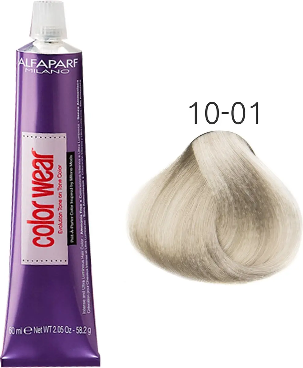 ALFAPARF Color Wear 10.1 Bruin Kleurspoeling 60ml - Zwart