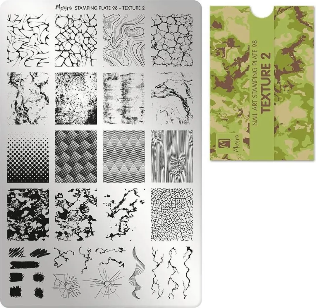 Moyra Stamping Plate 98 Texture 2 - 55g