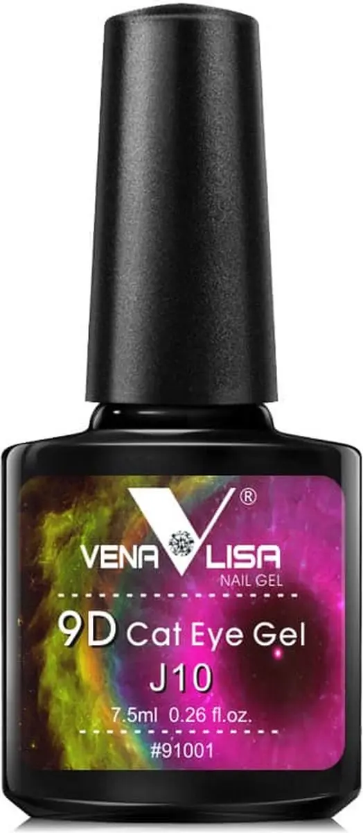 Venalisa UV Cat Eye Gellak J10 - 7.5ml - Glitter