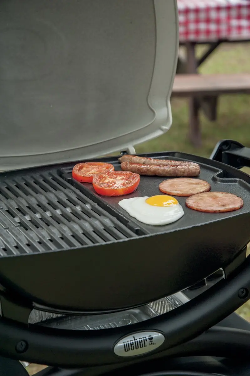 Weber Plancha Q 1000-serie 6558 - Gietstaal - Zwart