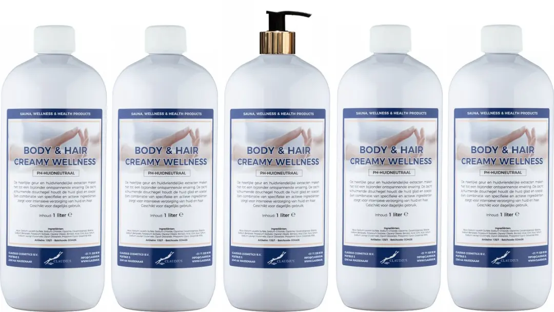 Splashbox Cosmetics Body & Hair Creamy Wellness 1L - 10 Stuks