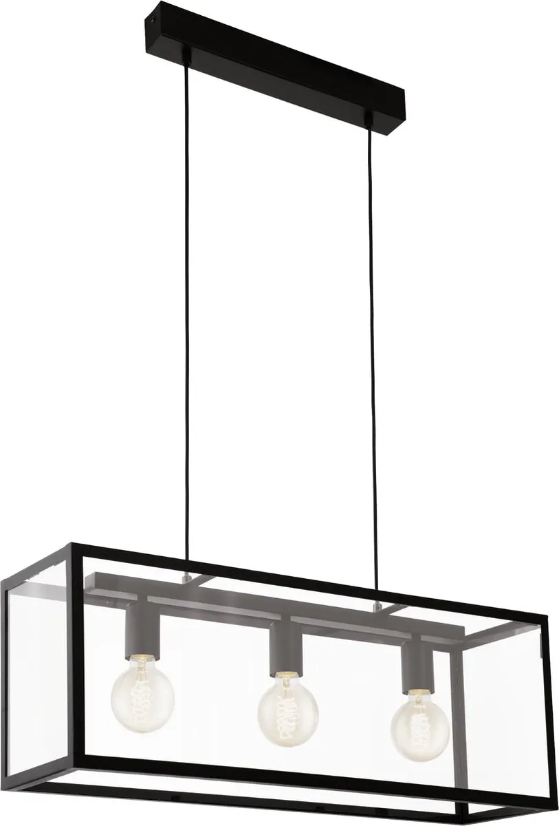 Eglo Charterhouse Hanglamp 3 Lichts - 750mm - Zwart
