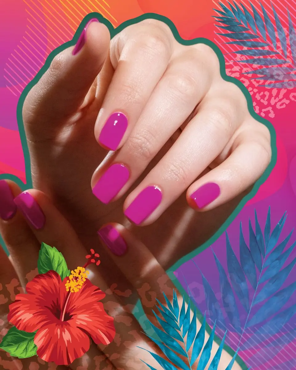 Artistic Nail Design Colour Revolution Suns Out Top Down - Neon Roze 15ml