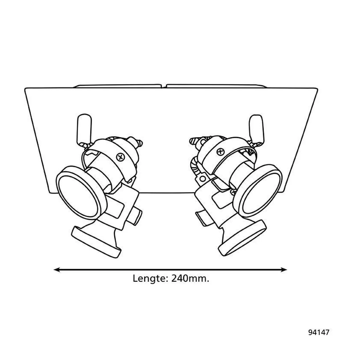 Eglo Tukon 3 Spot 4-Lichts LED - Nikkel-Mat