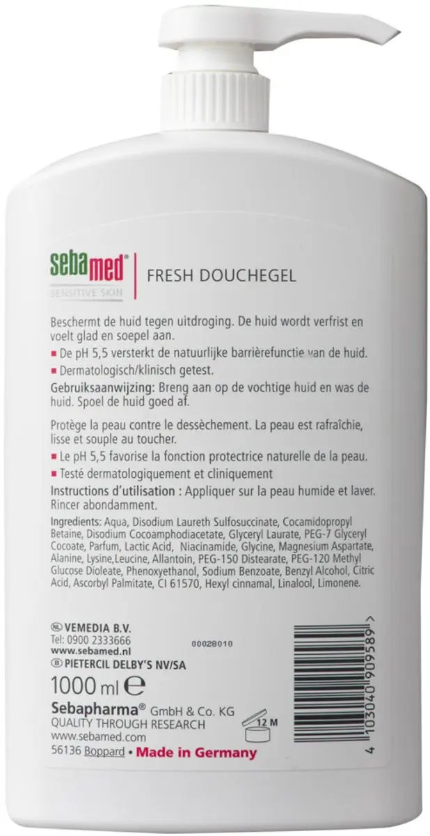 Sebamed Douchegel 1000ml - 2 Stuks