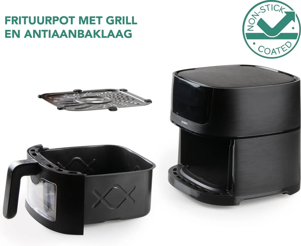 Domo DO542FR Airfryer XL 1350W - 4L - Zwart