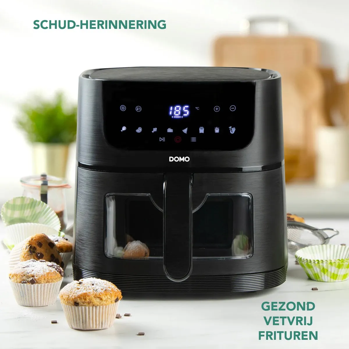 Domo DO542FR Airfryer XL 1350W - 4L - Zwart