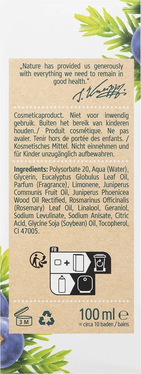 Kneipp Muscle Soothing Badolie Jeneverbes 100ml
